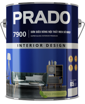 PRADO Sơn siêu bóng nội thất men sứ Gold